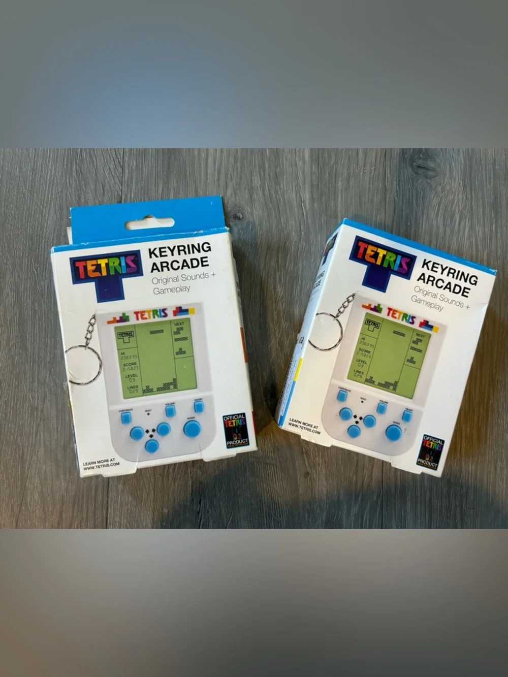 Fizz Creations Tetris Keyring Arcade Handheld Electronic Game Original Sounds